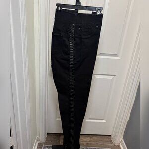 NYGARD LUXE SLIMS - JEGGINGS DENIM BLACK - BRAND NEW) - LARGE (14-16)